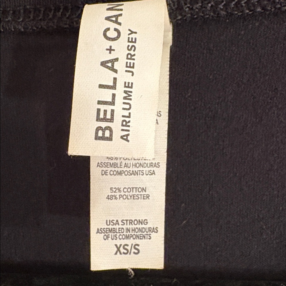 HOOTERS Multicolor Logo Graphic Bella Canvas Black Airlume Jersey Crop Tee XS/Sm - Picture 2 of 7